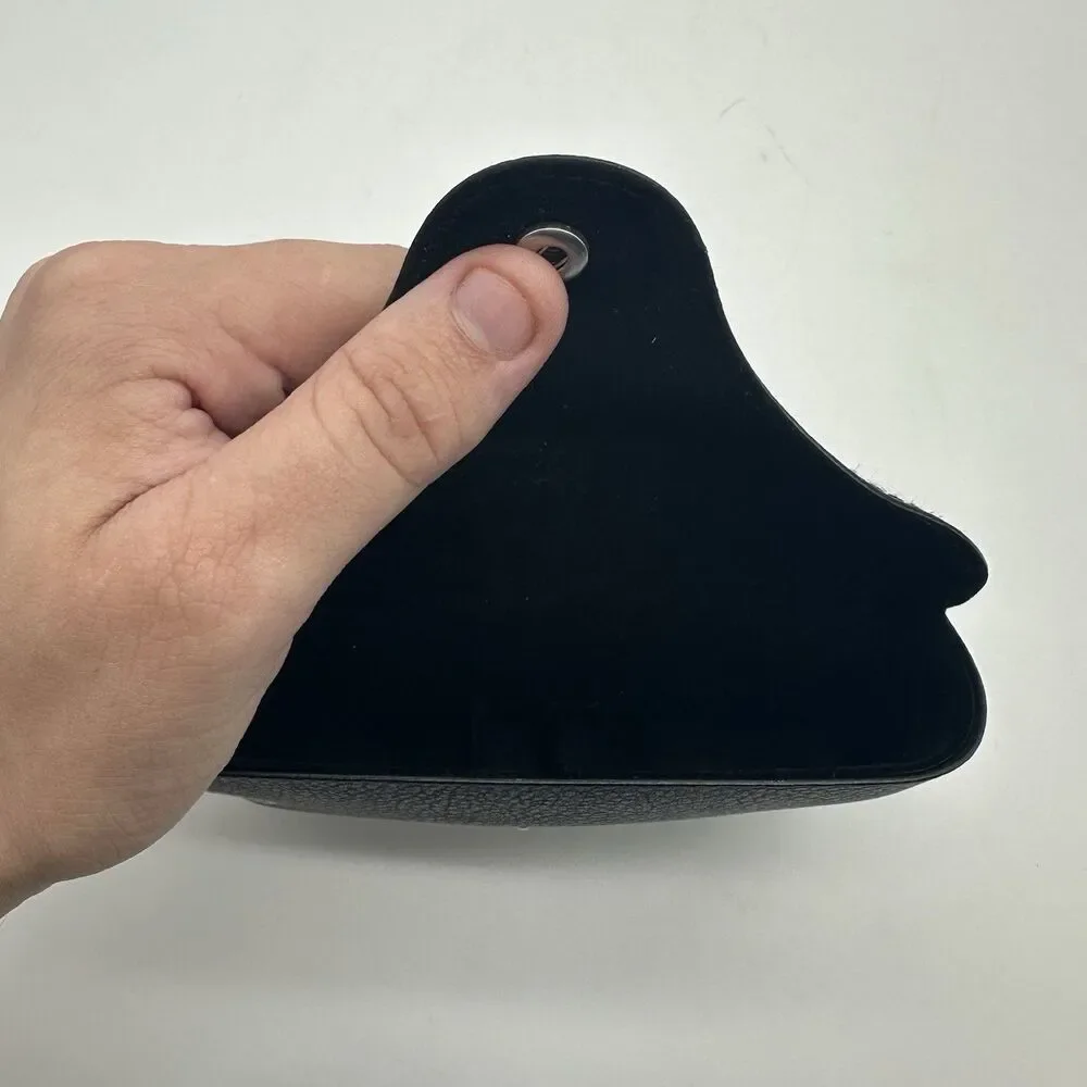 Lot of 4 Ray-Ban Sunglasses Cases Black Textured Leather Replacement Snap